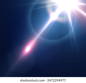 Flash, realistic highlights, glowing effects, camera light, sunlight reflection, stars, isolated highlights, sparkling highlights. Isolated on transparent background, png. Celestial, space elements