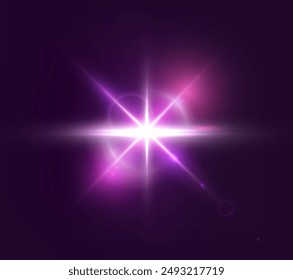 Flash, realistic highlights, glowing effects, camera light, sunlight reflection, stars, isolated highlights, sparkling highlights. Isolated on transparent background, png. Celestial, space elements	