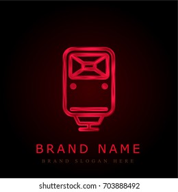 Flash red chromium metallic logo