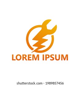 Flash repair logo template design
