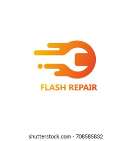 Flash Repair Logo Template Design