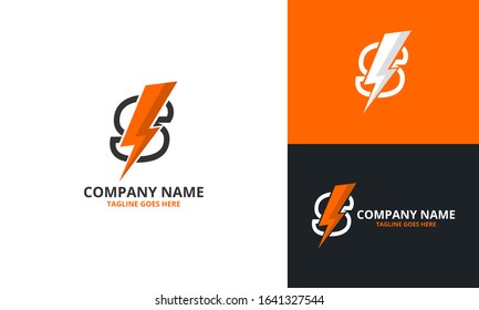 Flash s Letter Logo Icon Template. Illustration vector graphic. Design concept Electrical Bolt With Initial s Letter Logo Design. Perfect for corporate, technology, initial , community and more techno