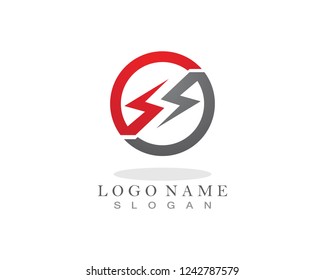 Flash S Logo and symbol template