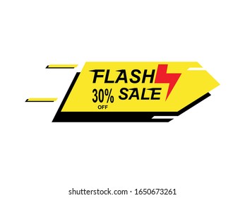 Flash sale up to 30% off banner