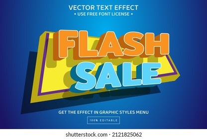 Plantilla de efecto de texto editable 3D de venta en Flash