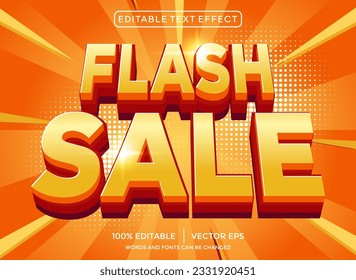 Flash sale 3D editable text effect