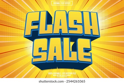 Flash sale 3D editable text effect