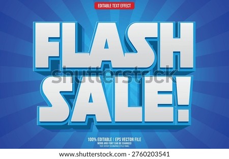 Flash sale 3D editable text effect
