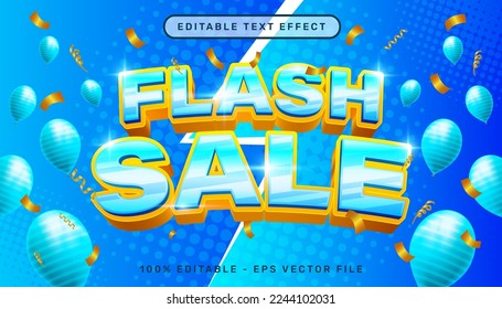 venta flash efecto de texto 3d y efecto de texto editable