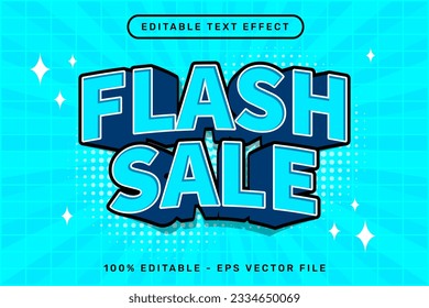 flash sale 3d text effect and editable text effect