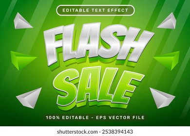 flash sale 3d text effect and editable text effect