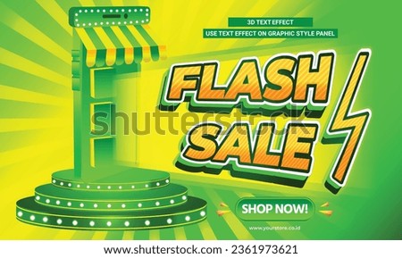 FLASH SALE 3D TEXT EFFECT TYPEFACE PROMO DISCOUNT  SUPER BIG SALE  VECTOR PAYDAY SHOPPING  SPECIAL OFFER CASHBACK FLYER AND BANNER SOCIAL MEDIA BACKGROUND TEMPLATE