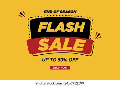 Flash sale 50% off shop now End of season sale 