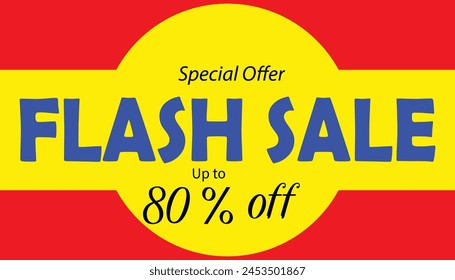 Flash sale 80% off poster