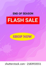 Flash Sale Background With Space Area. Modern Background Flashsale