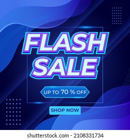 Flash sale background template. special offer promo with dynamic shape background.
