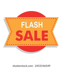 flash sale badge form best price best deal discount big offer cheap price sheet yellow and red badge yellow background