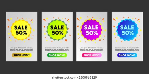 Flash sale badge vector design for promotion