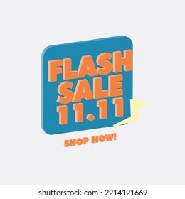 Flash Sale Baner, flyer or social media flash sale design with flat design style. can be use for comercial sale or black friday