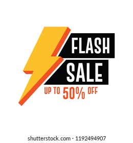 Flash Sale Banner. Up to 50% Off