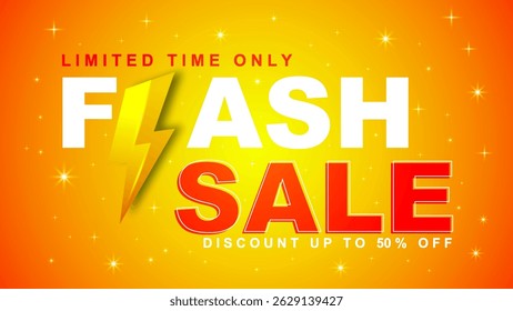 Fondo de Anuncio de venta flash. Ilustración vectorial