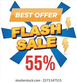 Flash Sale banner badge. Special offer discount tags. Cyber monday sale discounts. Black friday shopping icons. Best ultimate