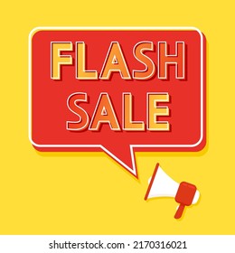 Flash Sale Banner Design. Flash Sale Poster. Flash Sale Promo For Bussiness. Discount Banner Promotion Template.