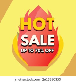 Flash sale banner design template with 3d editable text effect