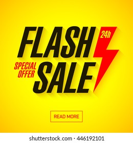 Flash Sale banner design template