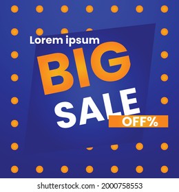 Flash sale banner design vector.