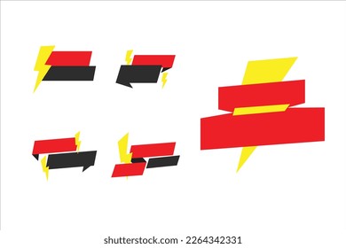 Vector de diseño de pancartas de venta flash