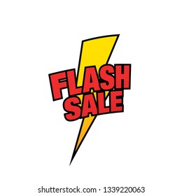 flash sale banner layout design, vector illustration