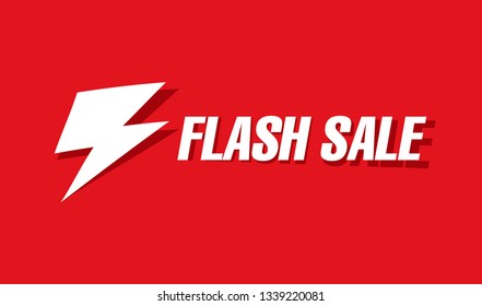 flash sale banner layout design, vector illustration