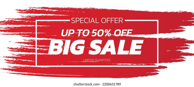 Flash Sale Banner Layout Design, Vector Illustration