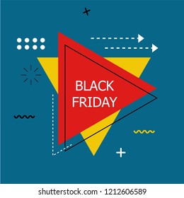 Flash Sale Banner Set Elements Vector Illustration