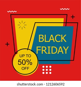 Flash Sale Banner Set Elements Vector Illustration