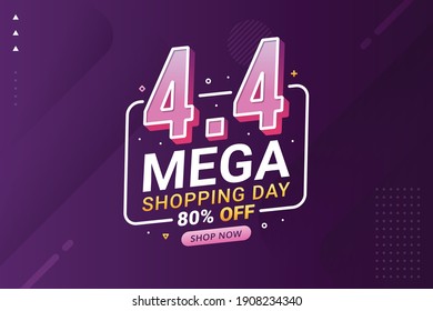 Flash sale banner shopping day background for business retail promotion vector illustration