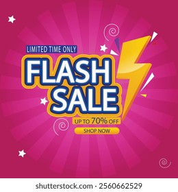 Flash sale banner and social post banner for your your business and your website 