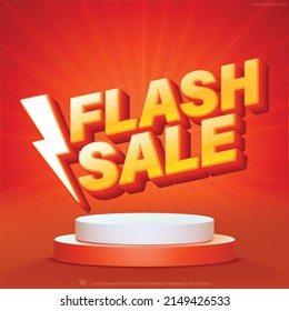 Flash Sale Banner Template Design Web Stock Vector Royalty Free   Flash Sale Banner Template Design 260nw 2149426533 