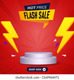 Flash Sale banner template design. vector EPS 10