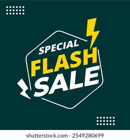 flash sale banner template design, big sale special offer