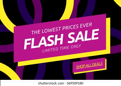 flash sale banner template design