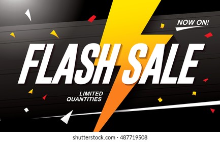 Flash sale banner template design