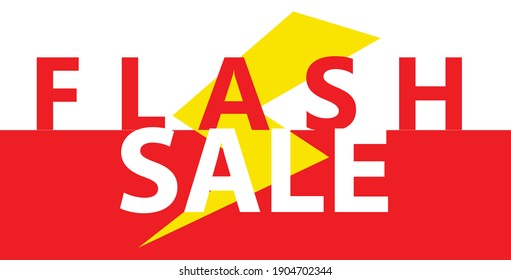 Flash Sale banner template design.modern fonts design, discounts, special offers promotion, shopping advertisement. Vector illustration
