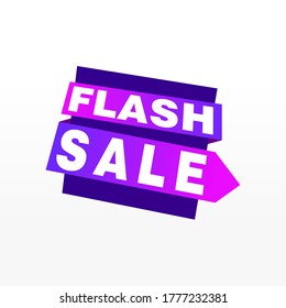 Flash Sale banner template design.Vector illustration.