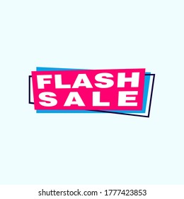 Flash Sale banner template design.Vector illustration.