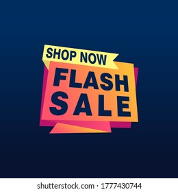 Flash Sale Banner Template Design.Vektorgrafik.