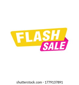 Flash Sale banner template design.Vector illustration.