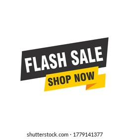 Diseño de plantillas de banner Flash Sale.Ilustración vectorial.