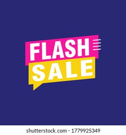 Flash Sale Banner Template Design.Vektorgrafik.
